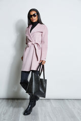 Tahari Ella Double Face Wool Coat