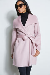 Tahari Ella Double Face Wool Coat