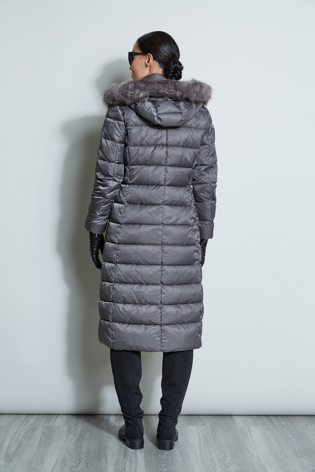 Tahari Maxi Layer Puffer Coat