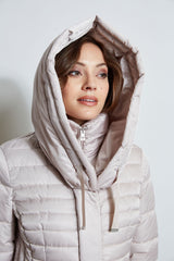 Tahari Double Layer Long Puffer Coat