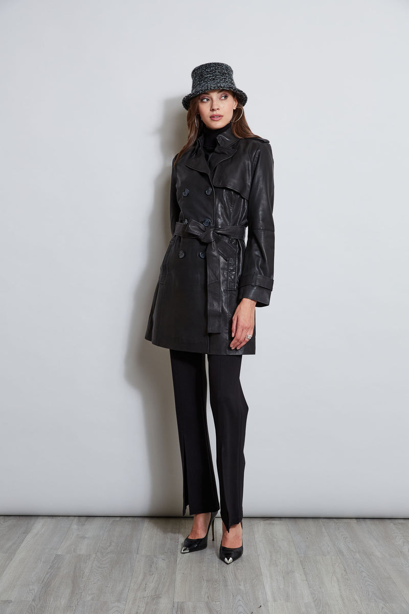 Tahari faux on sale leather jacket