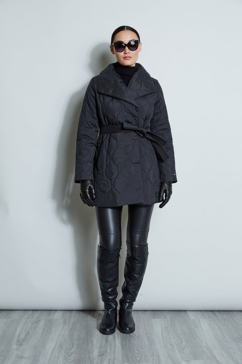 puffer wrap coat