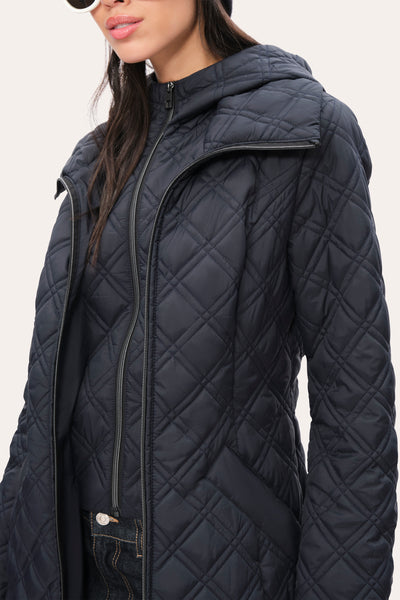 Tahari Quilted Puffer Coat Image 2