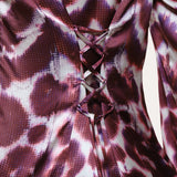 Lila Ikat Silk Button Down