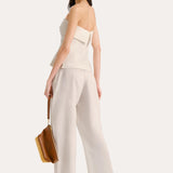 Linda Linen Foldover Top
