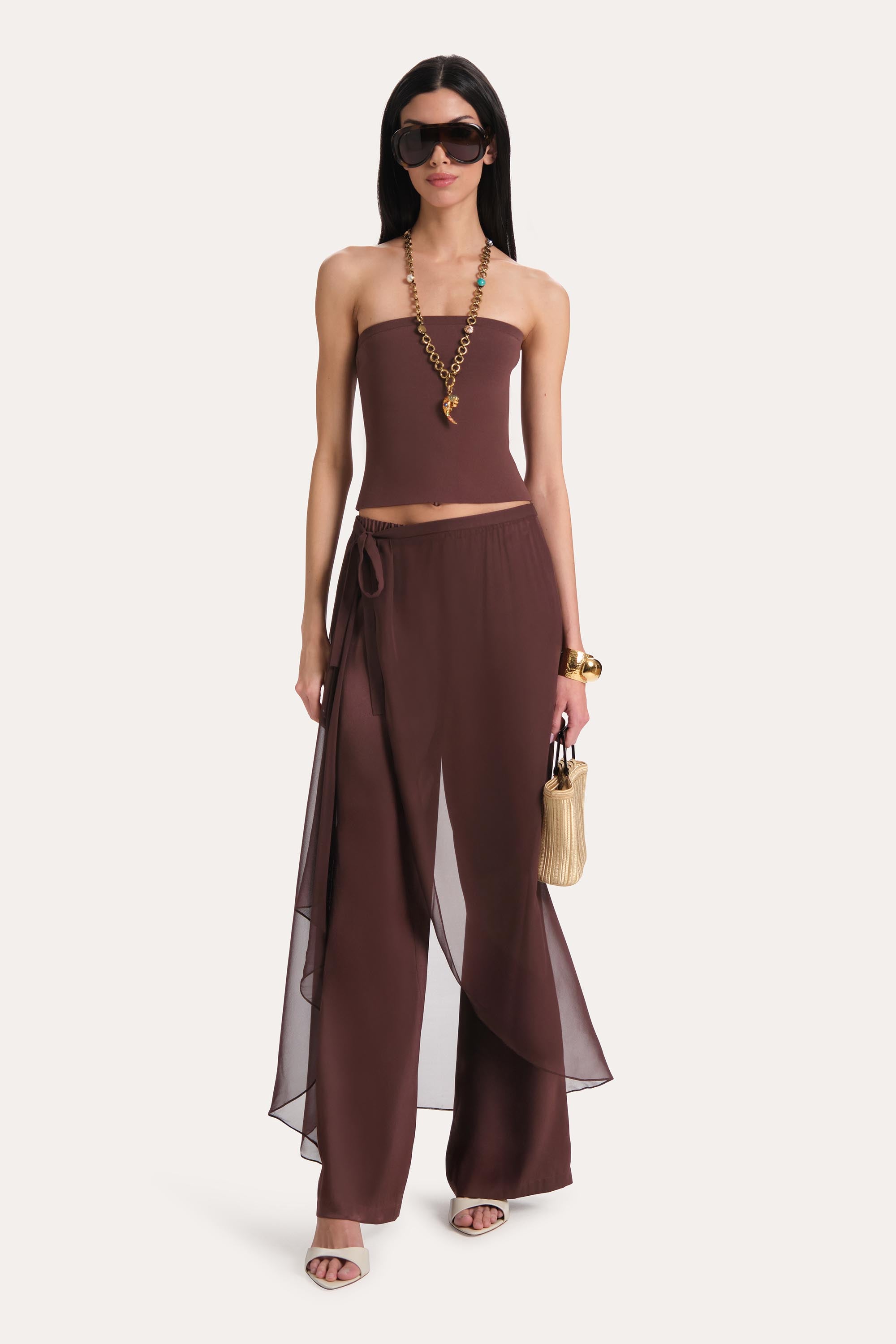 Jackie Satin Wrap Pants