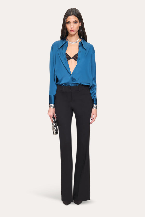 Silk Button Down Shirt