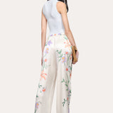 Frances Floral Silk Pant