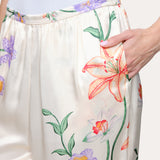 Frances Floral Silk Pant
