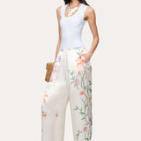 Frances Floral Silk Pant