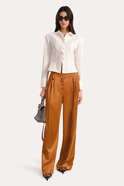 Kaia Satin Wide Leg Pant