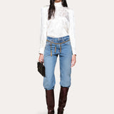 Silk Jacquard Blouse