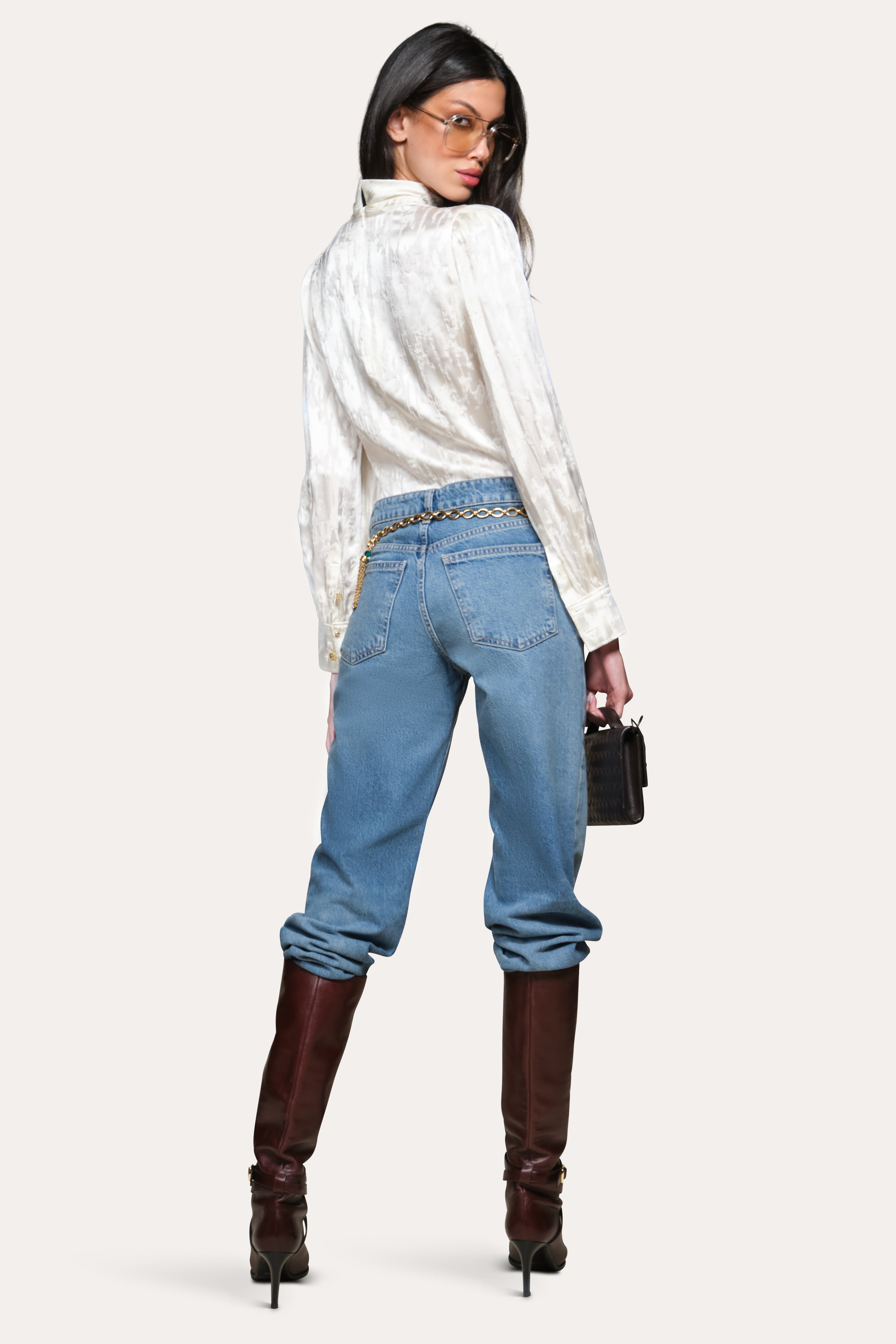 Silk Jacquard Blouse