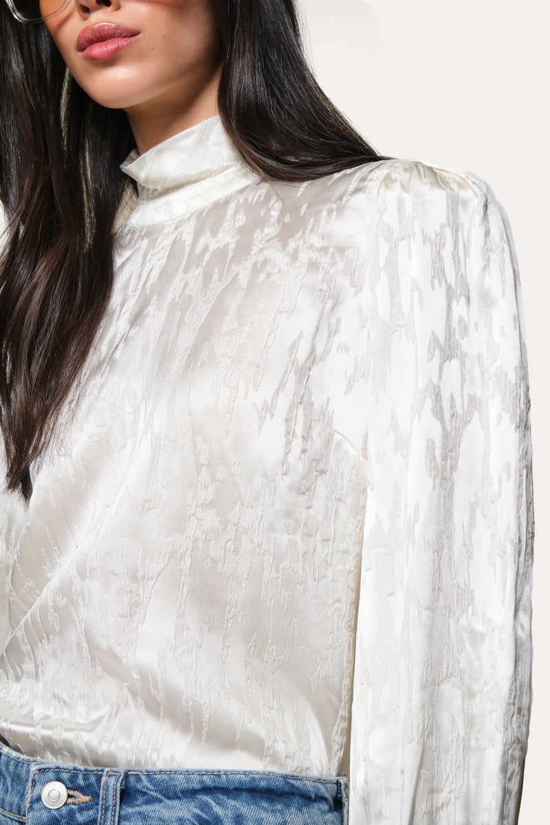 Silk Jacquard Blouse