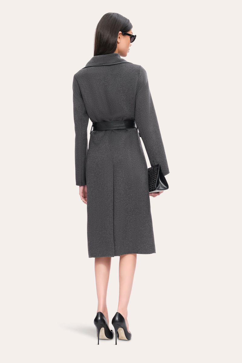 Tahari Vegan Trim Wool Coat