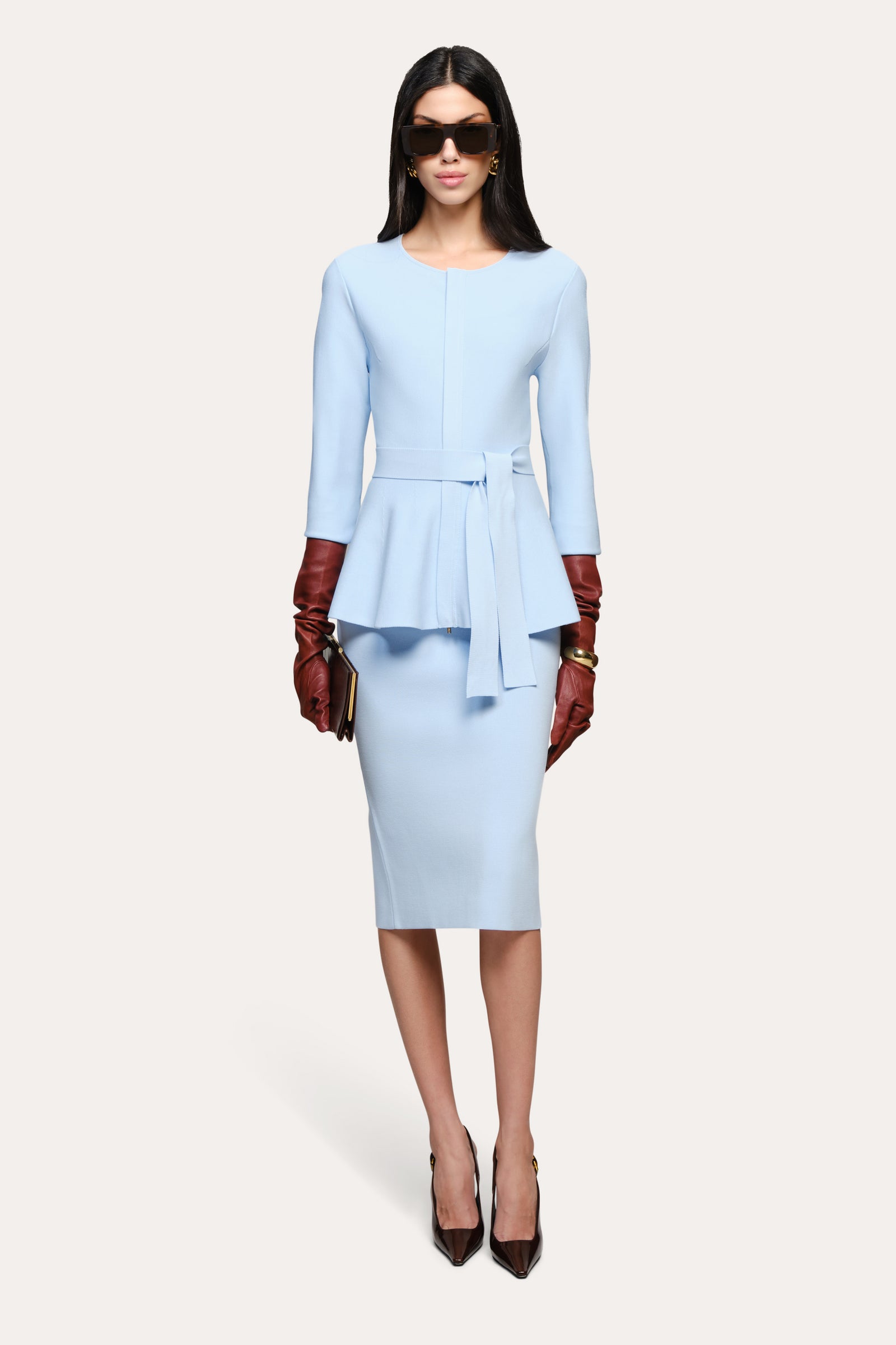 ice blue sweater dress Mila Milano Sculpt Dress – Elie Tahari