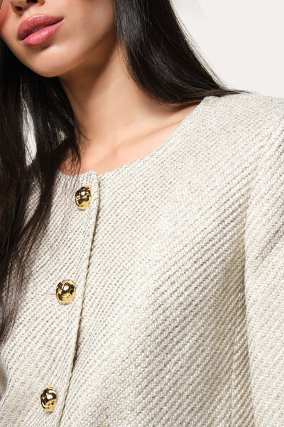 Tweed Lurex Jacket Image 4