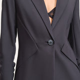 Cotton Panel Blazer
