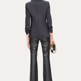 Cotton Panel Blazer
