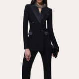 Roxy Japanese Crepe Tuxedo Jacket