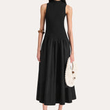 Esme Cotton Poplin Ribbed Dress