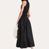 Esme Cotton Poplin Ribbed Dress