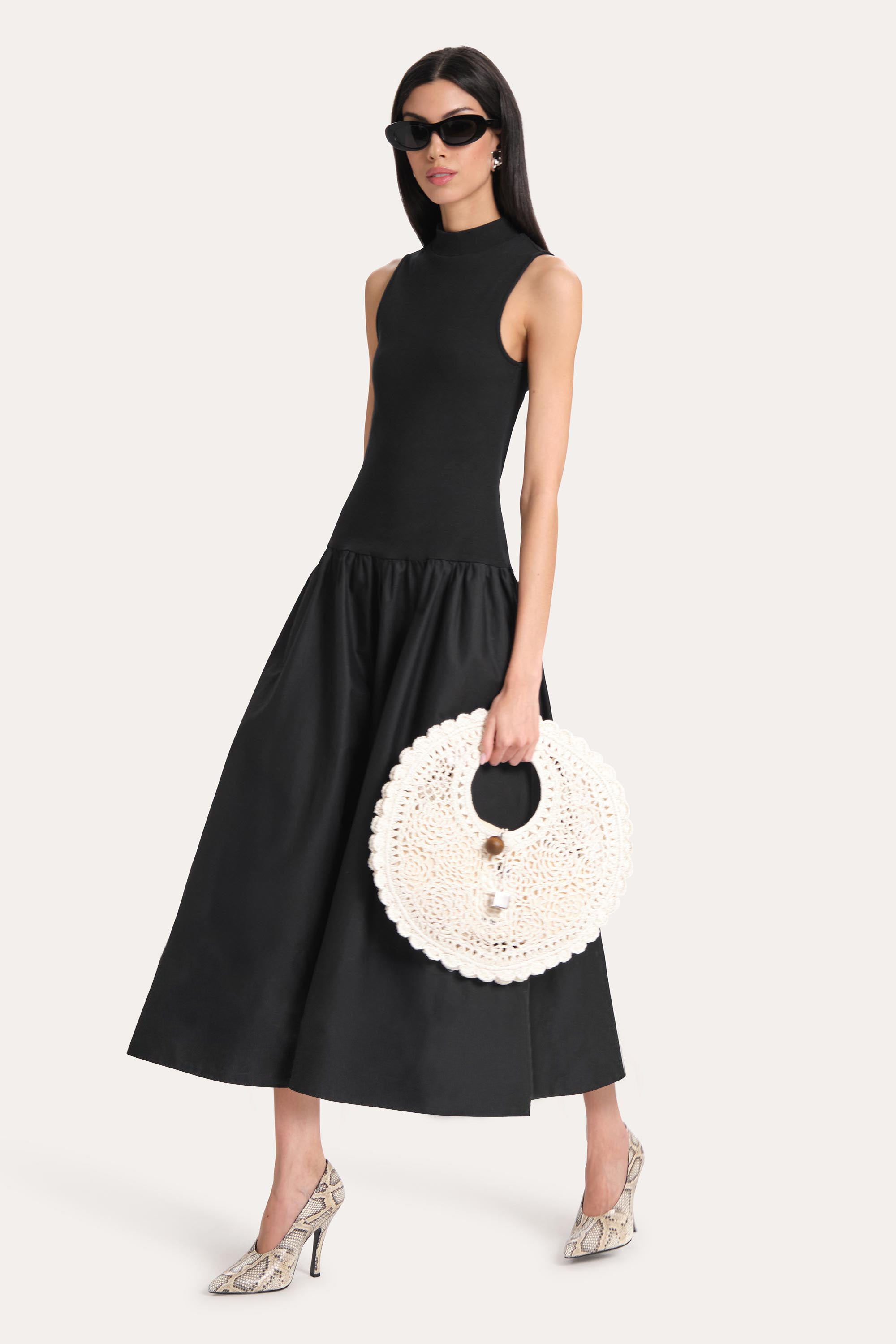 Esme Cotton Poplin Ribbed Dress