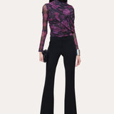 Shannon Japanese Crepe Fit-and-Flare Pant