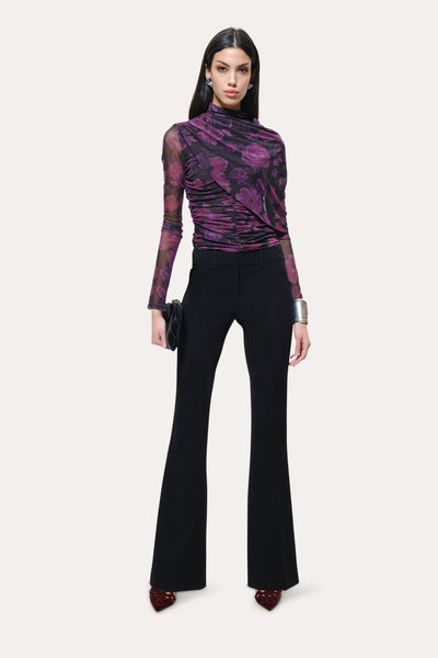 Shannon Japanese Crepe Fit-and-Flare Pant