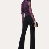Shannon Japanese Crepe Fit-and-Flare Pant
