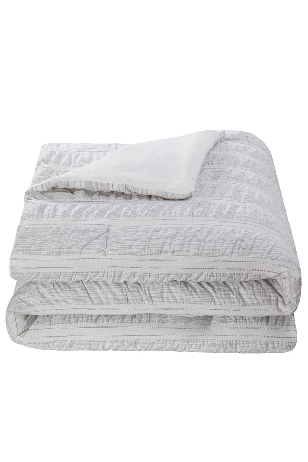 Monotone Stripe 3-Piece Comforter Set, King