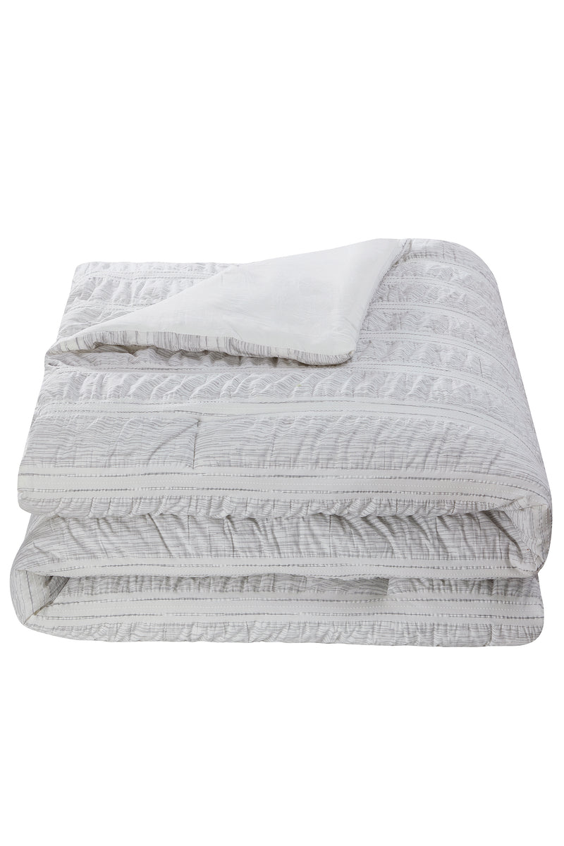 Monotone Stripe 3-Piece Comforter Set, King