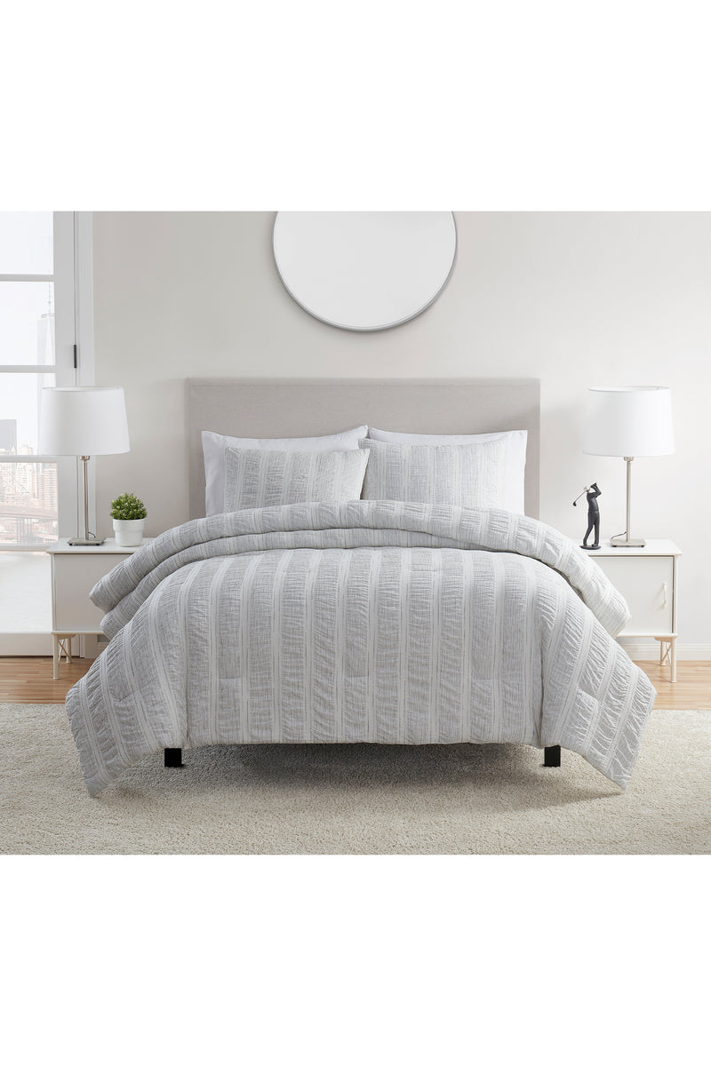 Monotone Stripe 3-Piece Comforter Set, King