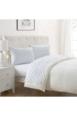 Cotton Medallion 4 Piece Sheet Set, Queen