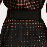 Round Buckle Leather Belt