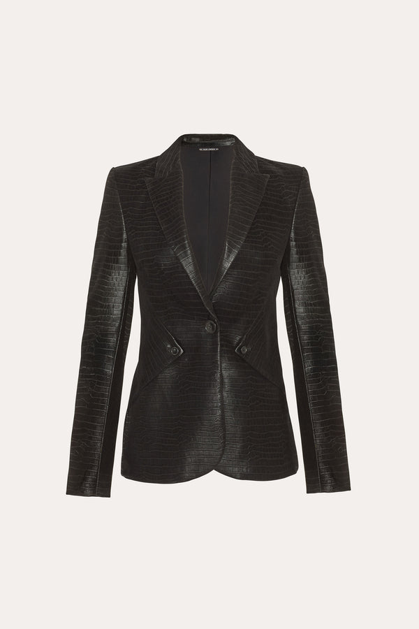 Crocodile Panel Blazer