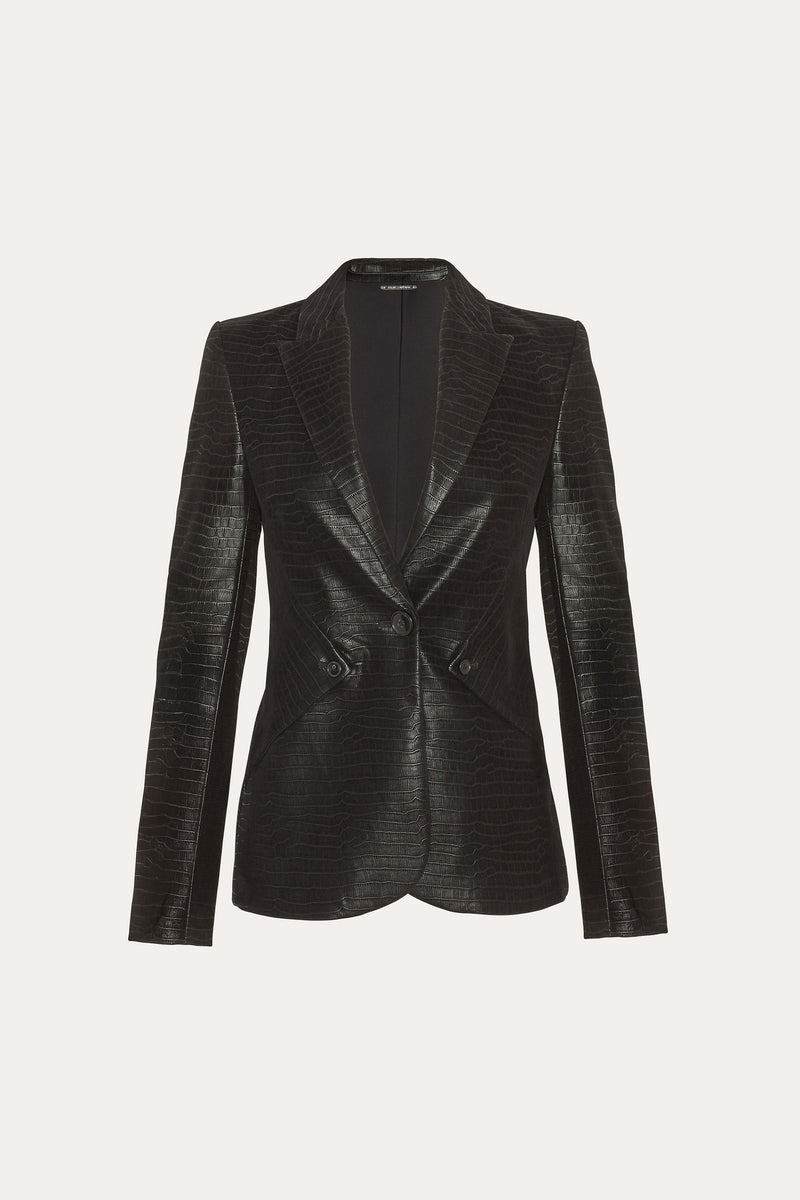 Crocodile Panel Blazer