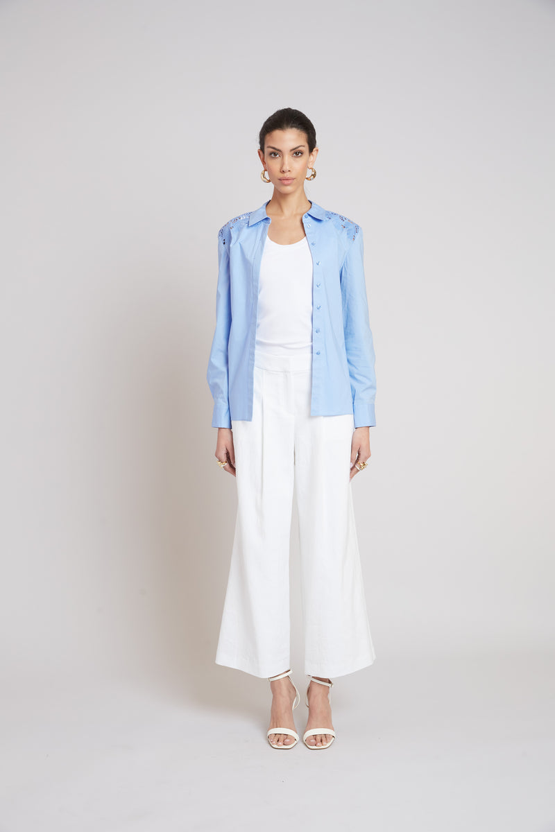 Embroidered Cotton Shirt