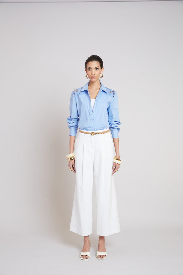 Embroidered Cotton Shirt