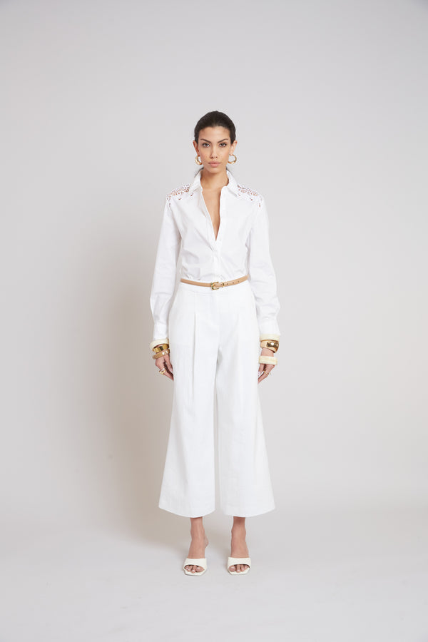 Embroidered Cotton Shirt