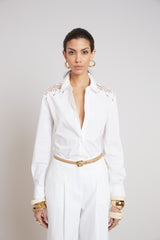 Embroidered Cotton Shirt