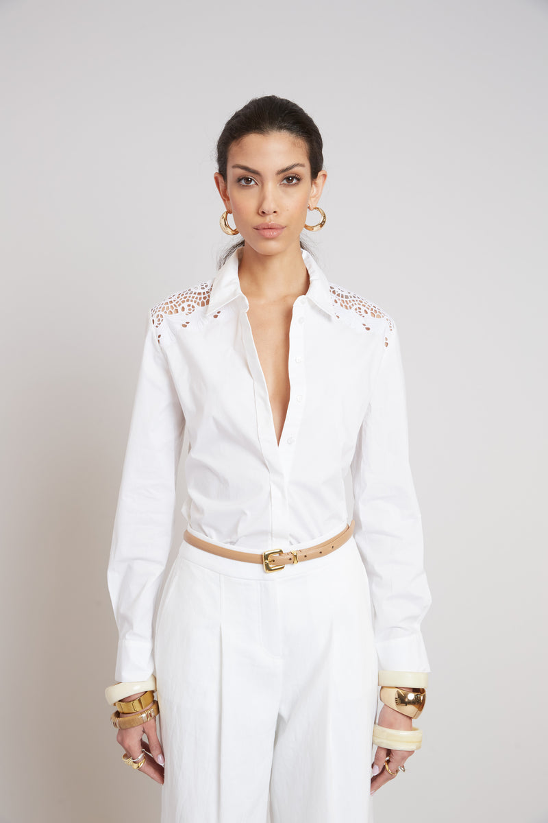 Embroidered Cotton Shirt