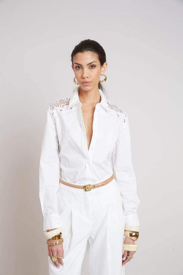 Embroidered Cotton Shirt