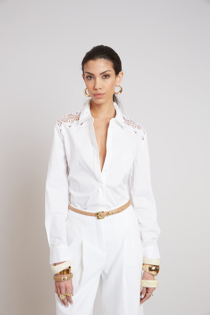 Embroidered Cotton Shirt