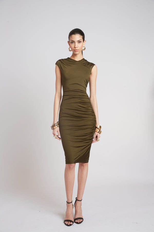 Ruched Jersey Dress