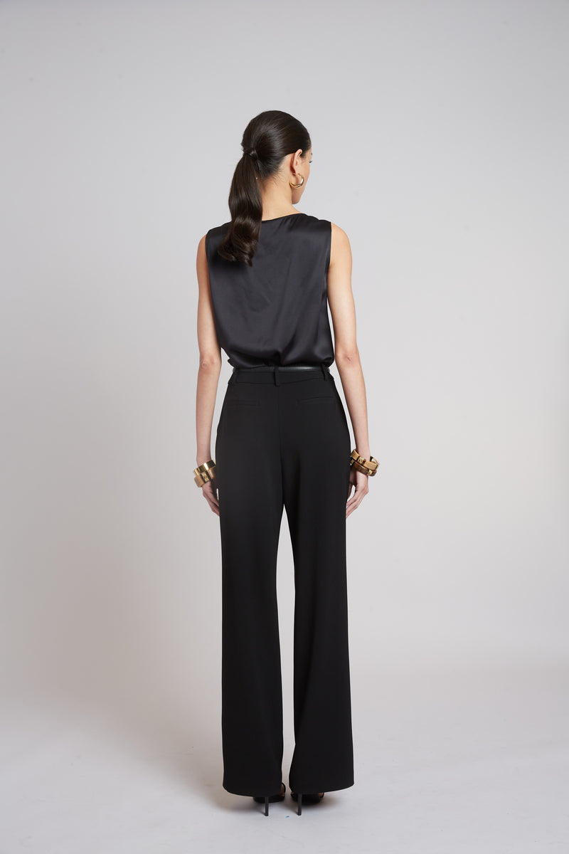 Silk Cowl Neck Top