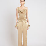 Washed Satin Fluid Pant
