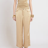Washed Satin Fluid Pant