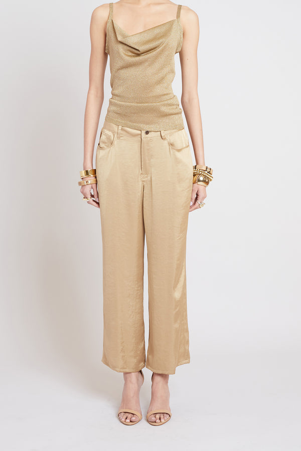 Washed Satin Fluid Pant