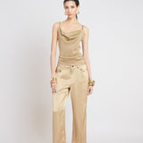 Washed Satin Fluid Pant